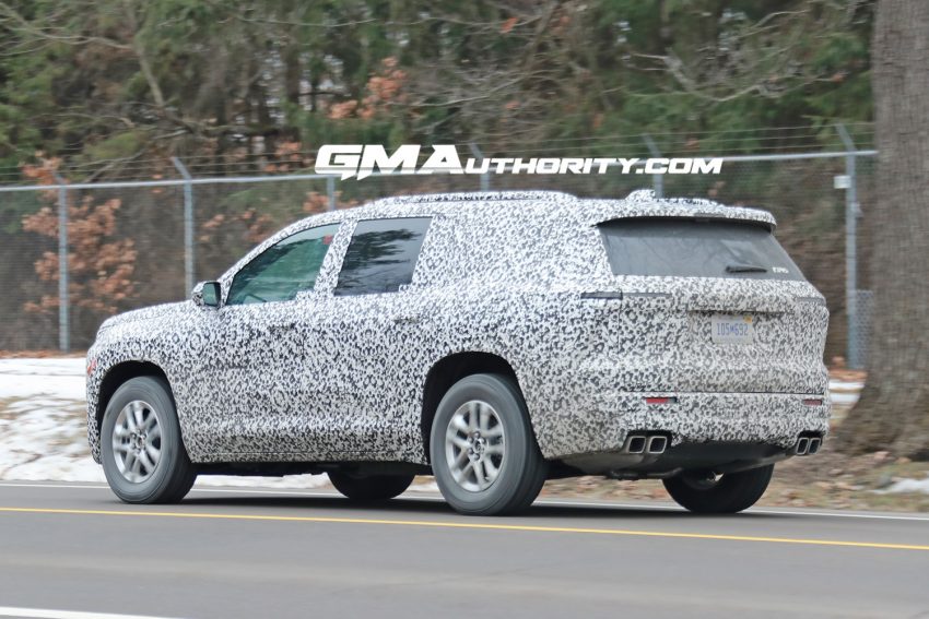 GM Design Sketch Hints At Next Gen Chevy Traverse   2024 Chevrolet Traverse LT Prototype Spy Shots March 2023 Exterior 008 850x567 