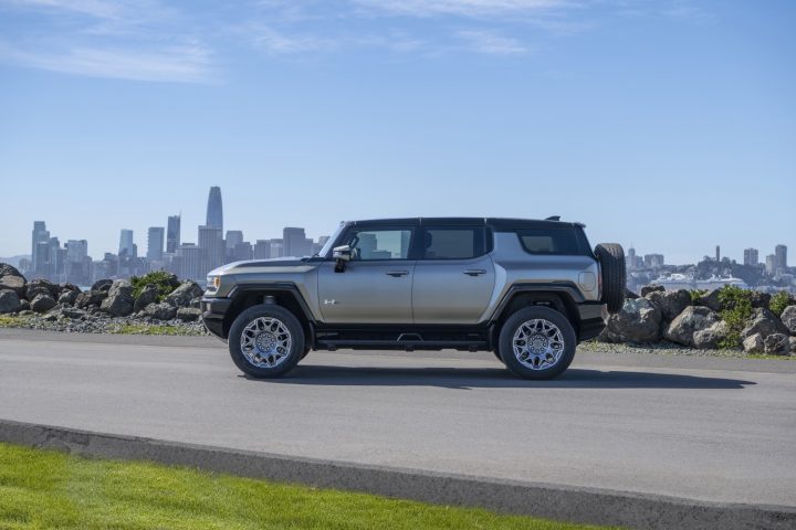 This is an article covering 2024 GMC Hummer EV SUV towing capacities.
