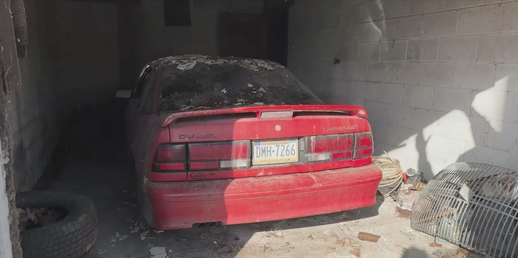 Screenshot from a Chevy Cavalier detailing video.