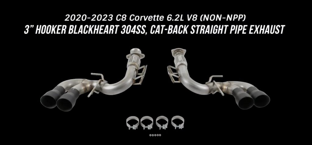 BlackHeart Corvette C8 Stingray Exhaust.