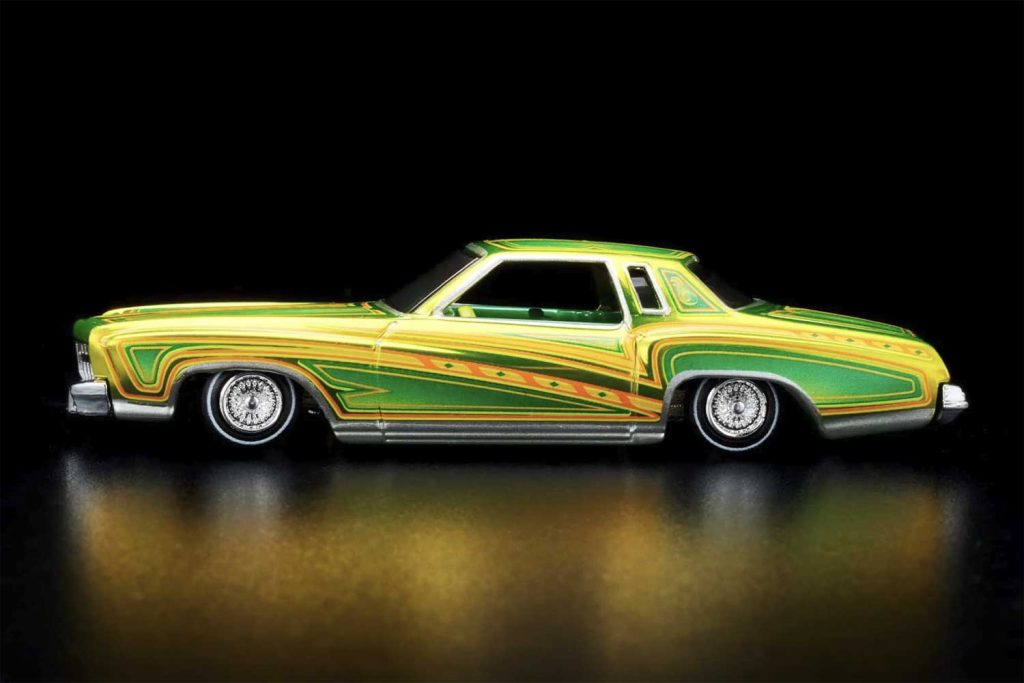 1975 Chevy Monte Carlo Hot Wheels model car.