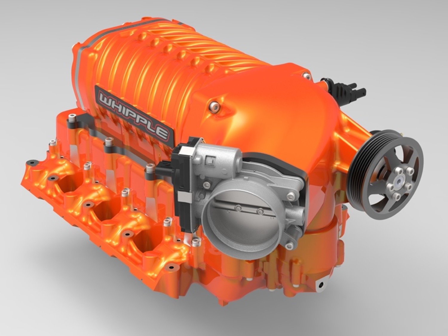 Whipple supercharger – GM 6.6L V8 L8T gasoline engine – rendering ...