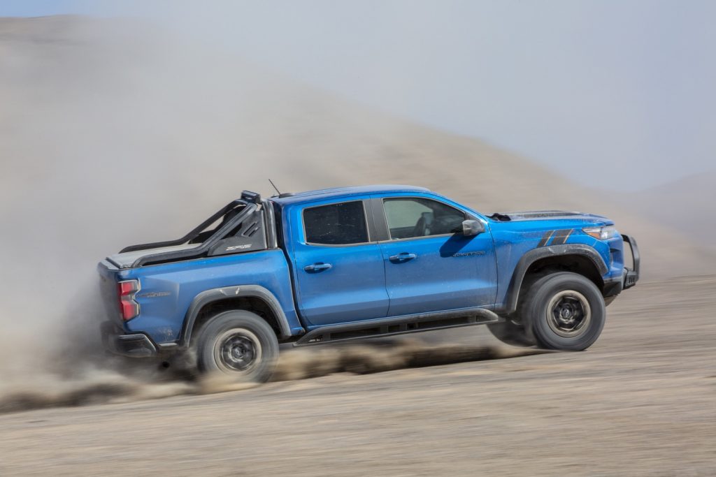 The 2024 Chevy Colorado ZR2 won't be available with the Desert Boss Special Edition package, as seen here.