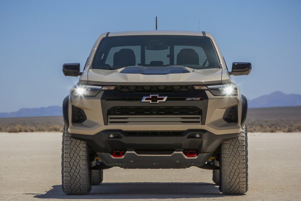 The front end of the 2023 Chevy Colorado ZR2.