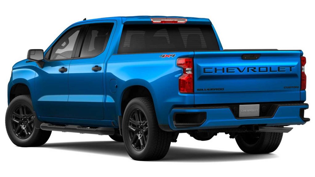 2023 Chevy Silverado 1500 Custom 2.7L Blackout Package.