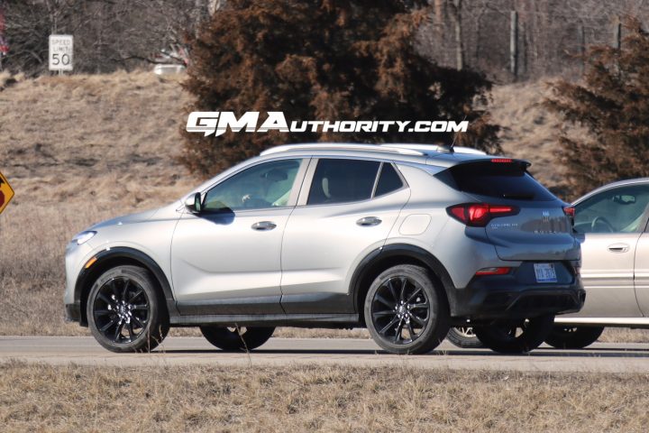 Sales of the Buick Encore were up during Q1 2024, but below the segment average. Shown here is the refreshed 2024 Buick Encore GX in the new standalone Sport Touring (ST) trim, a first for the model.