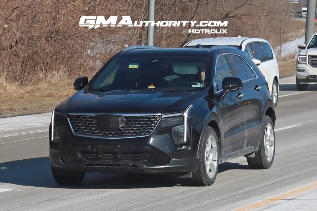 Refreshed 2024 Cadillac XT4 possibly testing with GM Super Cruise activate.
