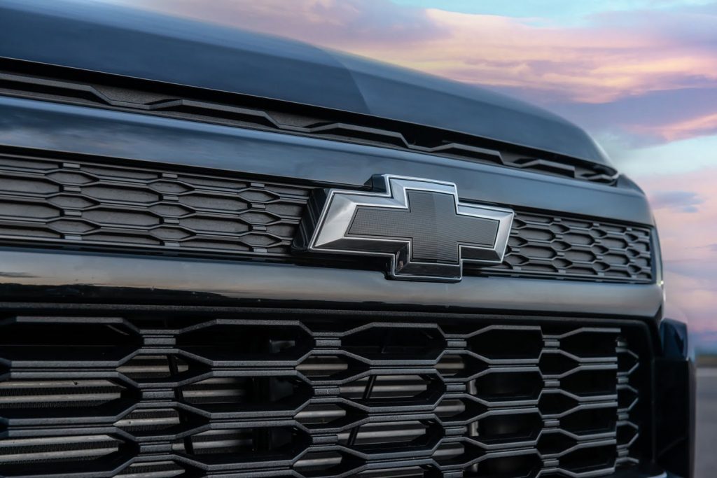 The next-generation Chevy S10 will be updated. As shown, a Chevy grille with a black Bow Tie emblem.