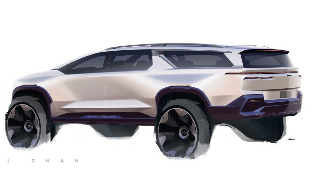 A concept image possibly showing the 2024 Chevy Traverse.