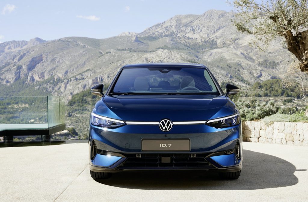 The front end of the 2025 Volkswagen ID.7.