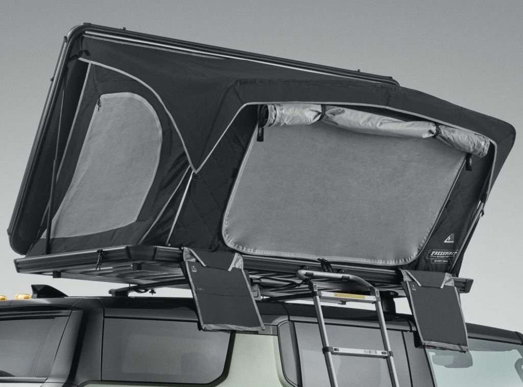 A roof-mounted tent accessory offered for the 2023 GMC Canyon.