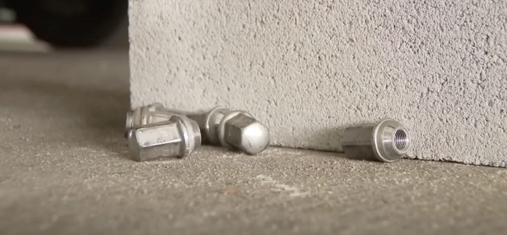 GMC Sierra lug nuts.