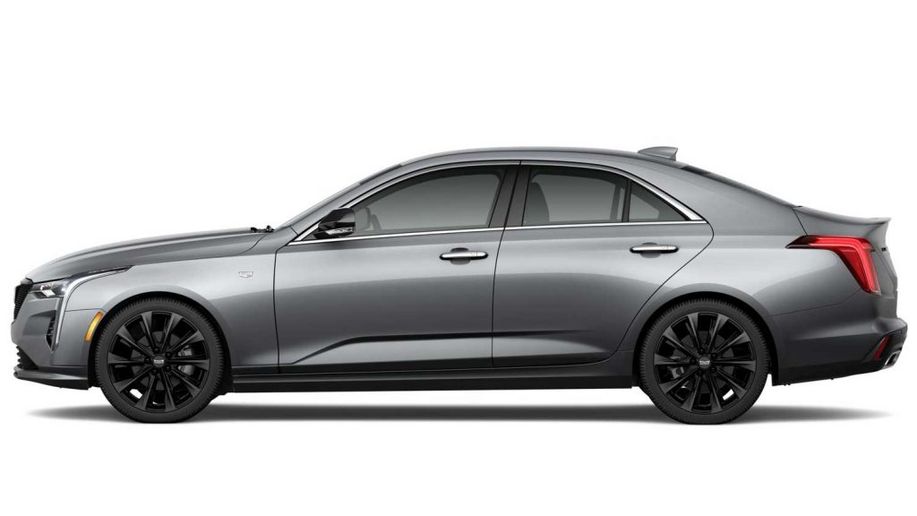 Cadillac CT4 Premium Luxury with the Onyx Package and new decklid spoiler.