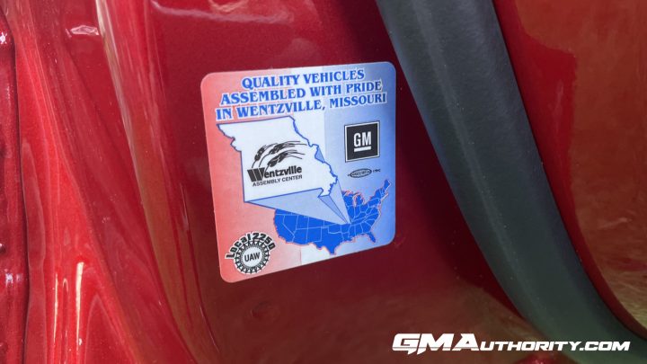 GM Wentzville Assembly sticker.