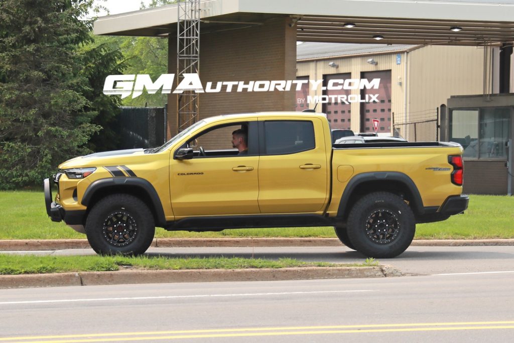 Side view of the Chevy Colorado ZR2 Trail Boss prototype.