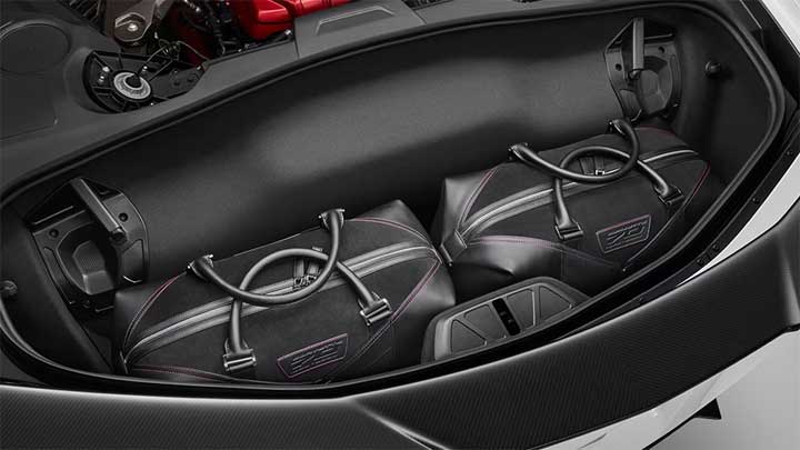 The 2023 Corvette 70th Anniversary Edition travels bags, which are no longer available.