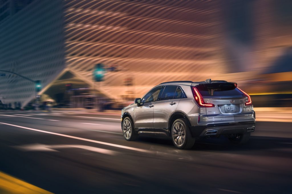 The exterior of the refreshed 2024 Cadillac XT4.