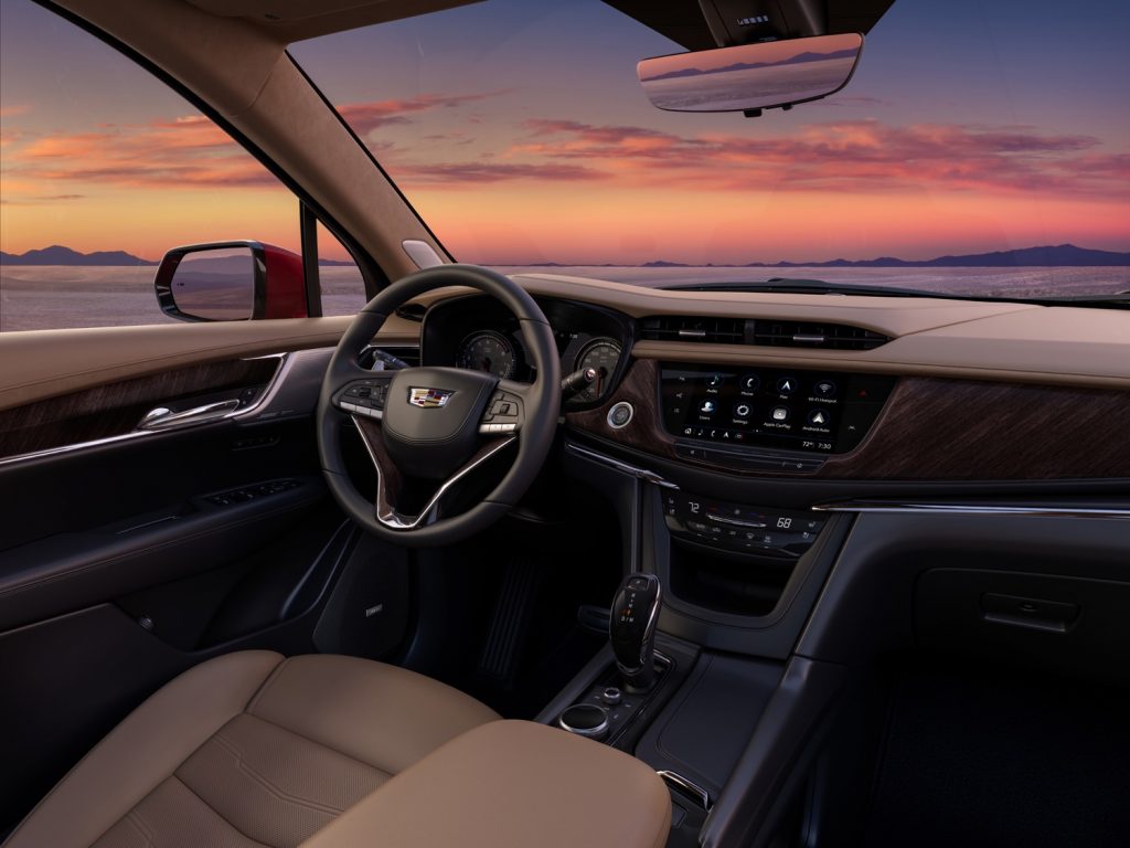2024 Cadillac XT6 - Press Photos - Interior 001 - cockpit - dash - steering wheel - center stack