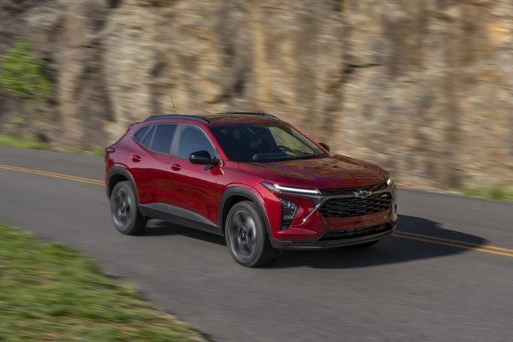 Chevy Trax driving.