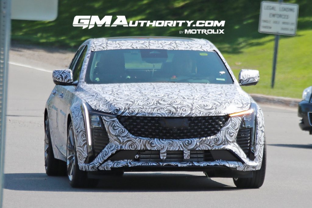 The refreshed Cadillac CT5 testing as a prototype.
