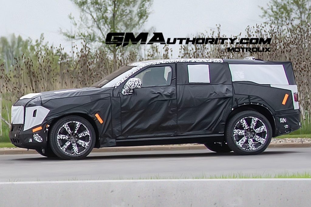 The electric Cadillac Escalade IQ testing as a prototype.