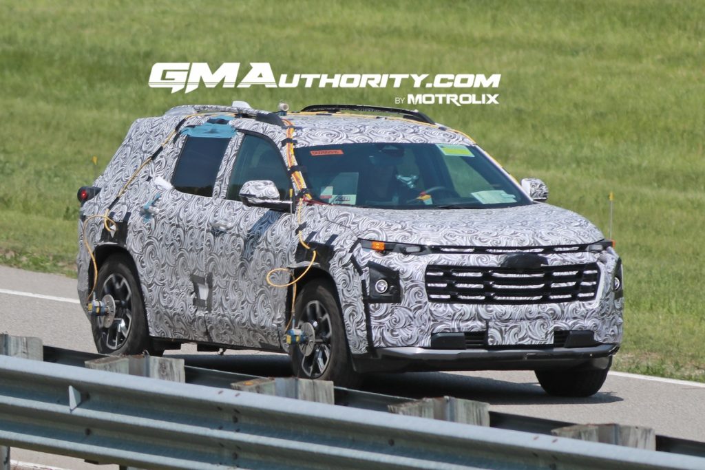 A 2025 Chevy Equinox prototype out for testing.