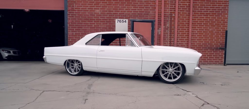 A custom 1966 Chevy Nova Pro Touring that is ready to cruise.