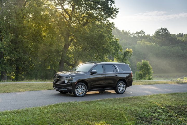 Photo of Chevy Tahoe, one of the Chevy trucks and SUVs.