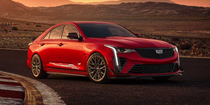 The Cadillac CT4-V Blackwing offers three new special-edition packages for 2024, this one being the Elevation Edition.