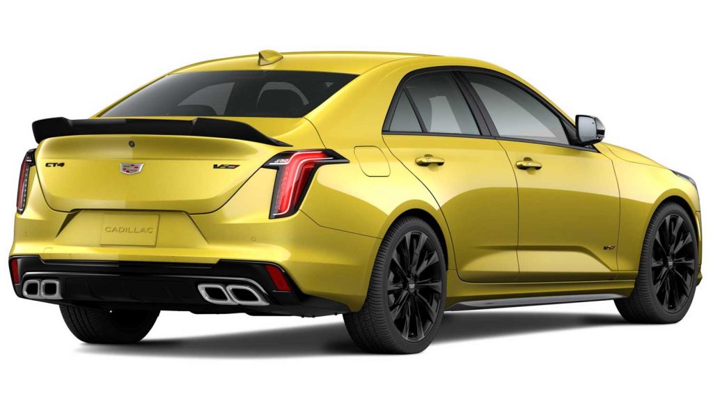 2024 Cadillac CT4V Onyx Package Gets New Decklid Spoiler