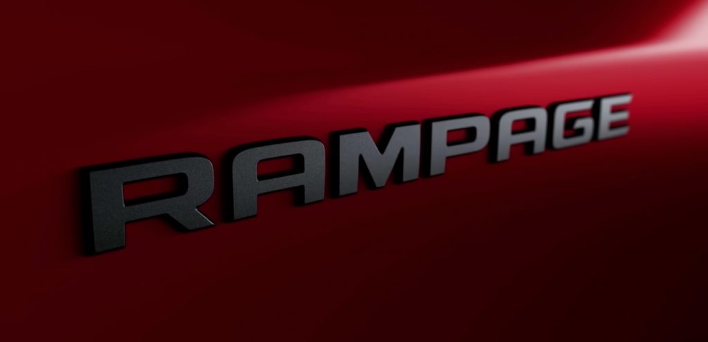 Ram Rampage badge revealed in a new video.