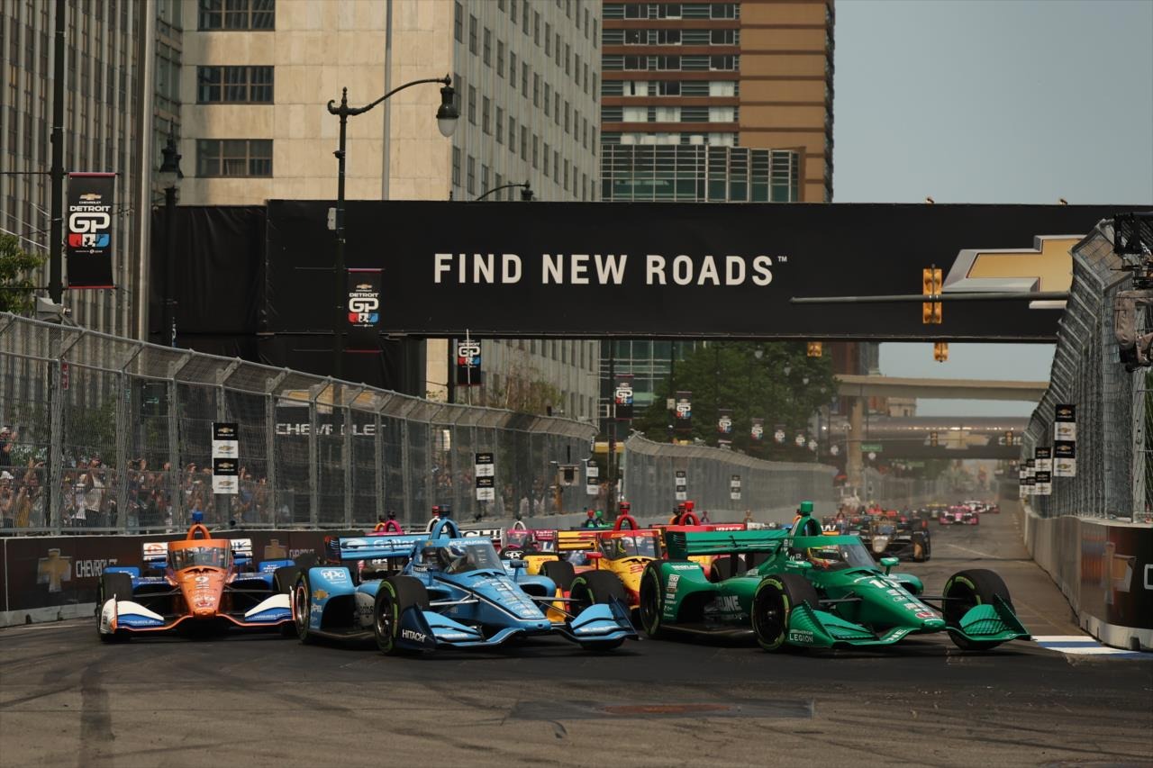 Chevy RunnerUp At 2023 IndyCar Detroit Grand Prix Video