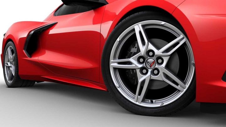 The most popular wheel choice for the 2023 Corvette Stingray.