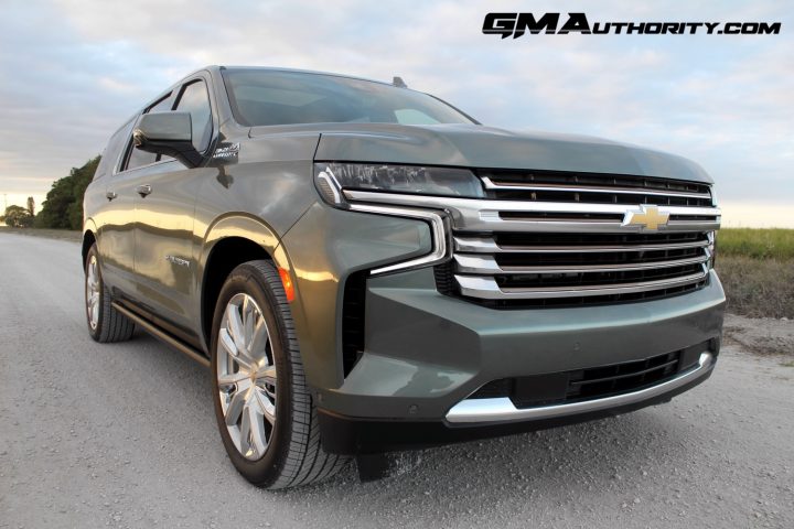 Front view of the Chevy Suburban.