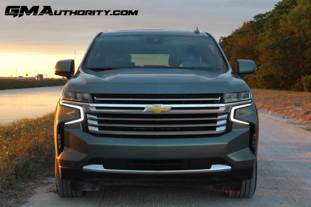 Front view of the Chevy Suburban.