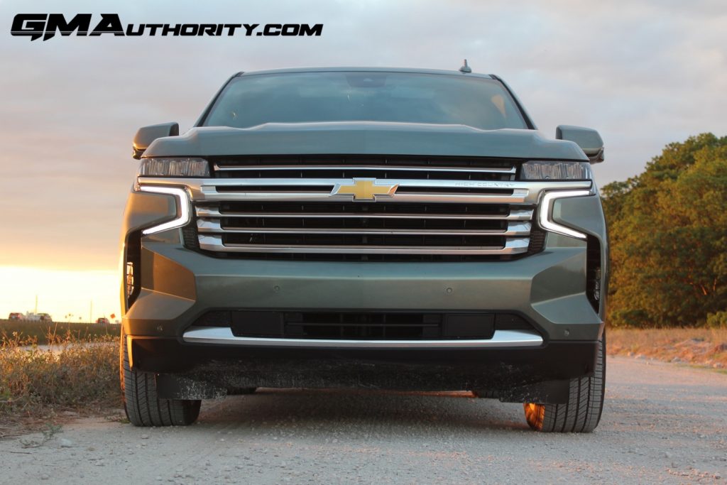 Front end of the Chevy Suburban full-size SUV.
