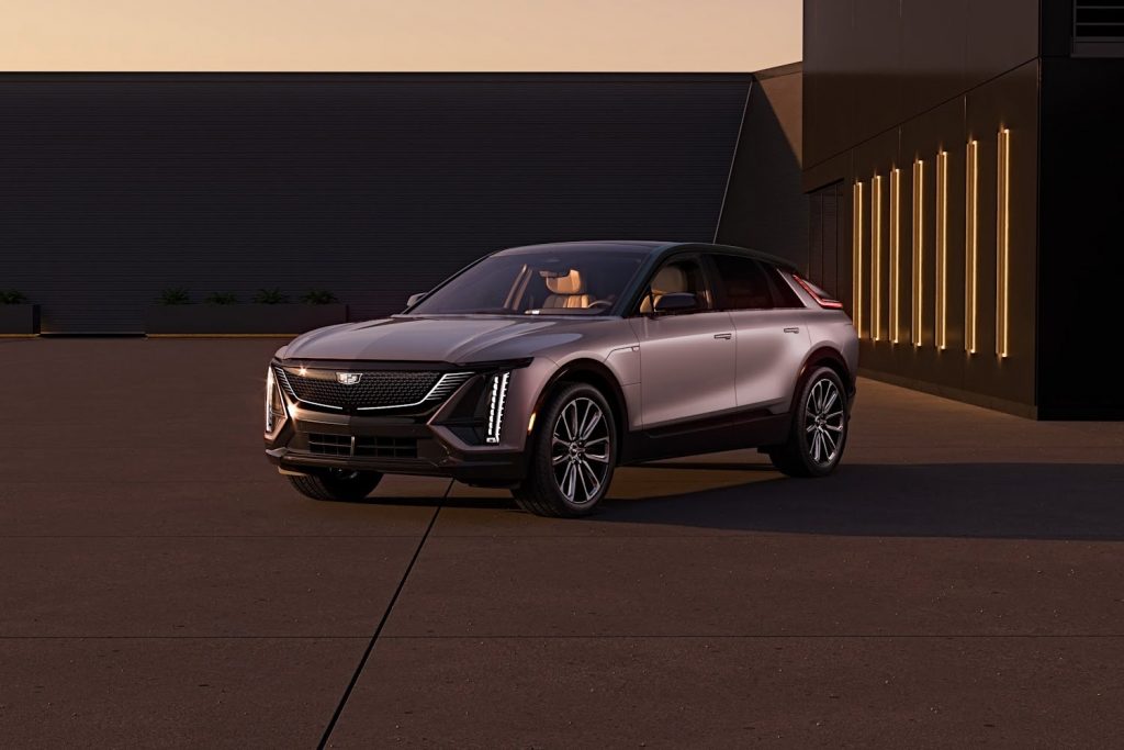 GM Electric Vehicles Access Tesla Supercharger Spring 2024   2024 Cadillac Lyriq Al Awael Sport Trim Middle East Press Photos Exterior 003 Side Front Three Quarters 1024x683 