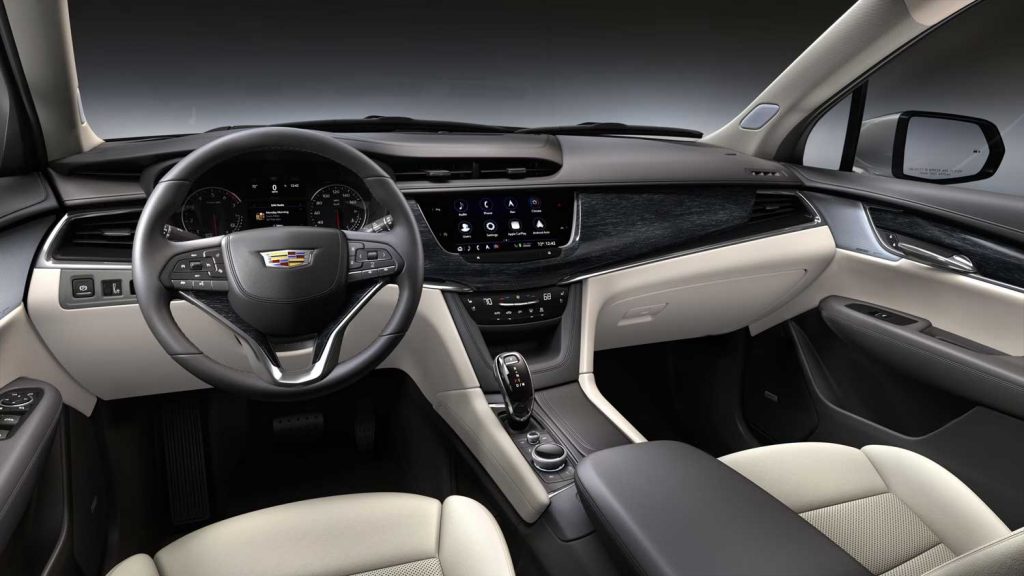 Interior view of the 2024 Cadillac XT6.
