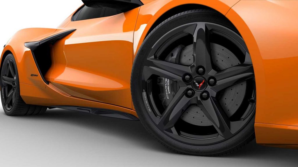 Wheel detail of the 2024 Corvette Z06.