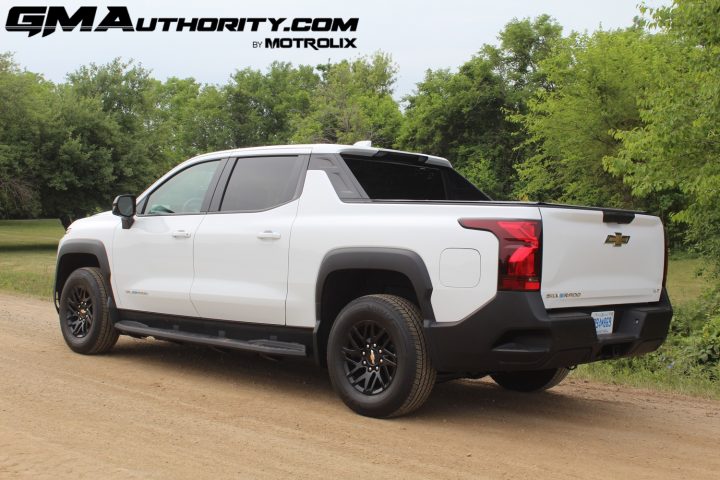 The exterior of the Chevy Silverado EV WT.