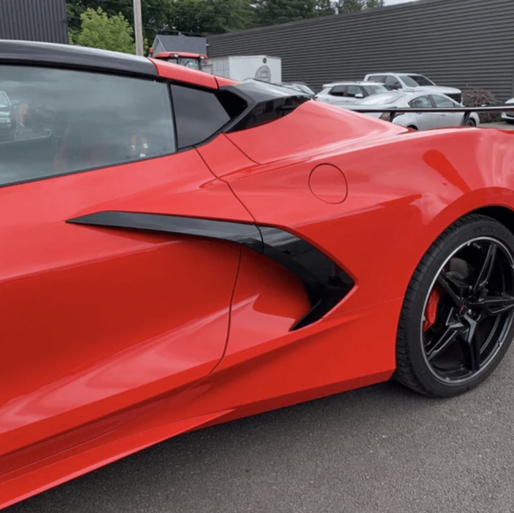 LT2 Engine Cover, Edge Red, C8 Corvette, ACS Composite