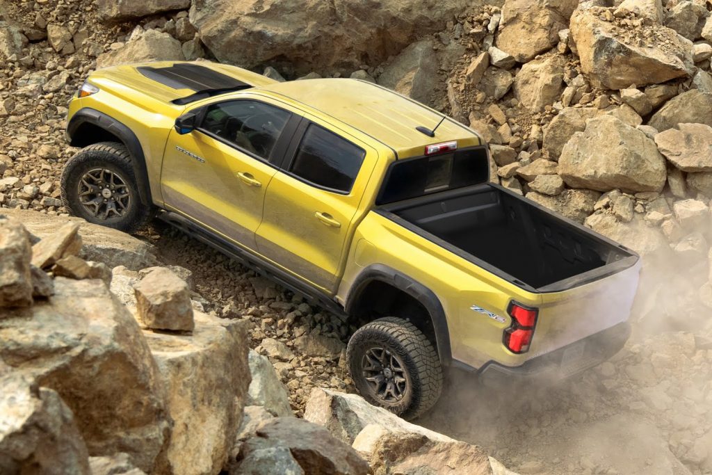 Shown here is the all-new, next-generation 2023 Chevy Colorado in the off-road ZR2 trim.