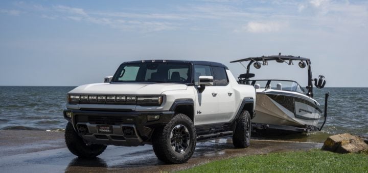 Hummer ev towing deals range