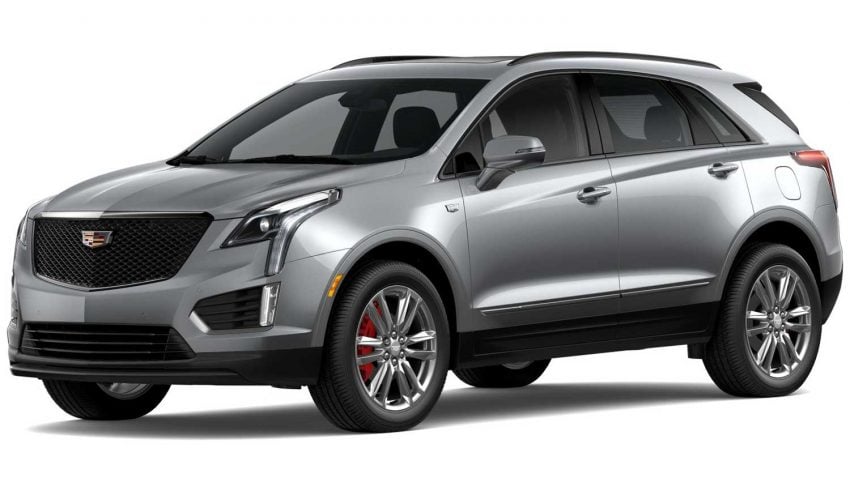 Here Are All The 2024 Cadillac XT5 Paint Colors   2024 Cadillac XT5 Argent Silver Metallic GXD Configurator Exterior 001 Front Three Quarters 850x478 