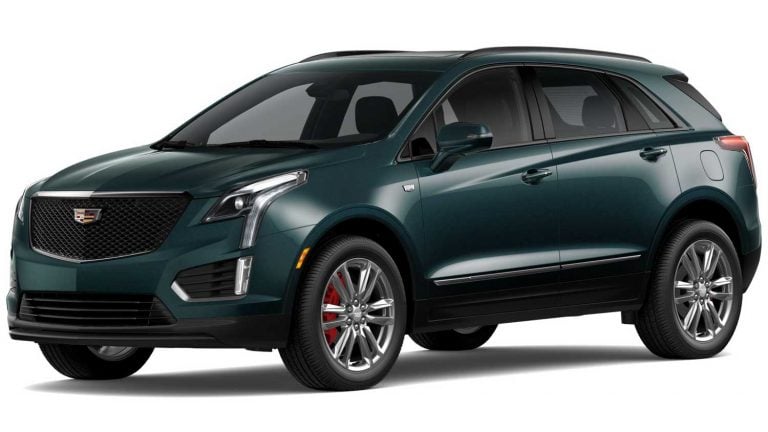 Here Are All The 2024 Cadillac XT5 Paint Colors   2024 Cadillac XT5 Emerald Lake Metallc G6I Configurator Exterior 001 Front Three Quarters 768x432 