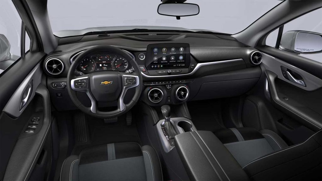 Cockpit view of the 2024 Chevy Blazer.