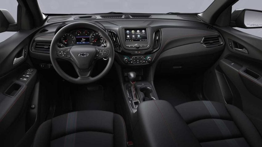 Here Are All The 2024 Chevy Equinox Interior Colors   2024 Chevrolet Equinox Interior Colors 004 RS Cloth Jet Black With Red Accents HDI 850x478 