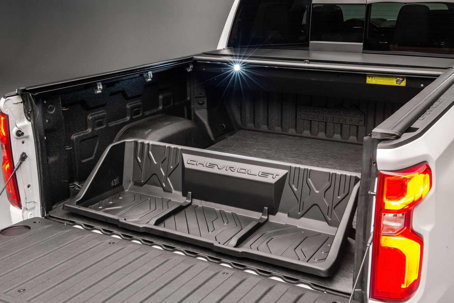 New Batch Of 2024 Chevy Silverado Units Available In Brazil   2024 Chevrolet Silverado 1500 High Country Brazil Press Photos Exterior 005 Bed Storage 