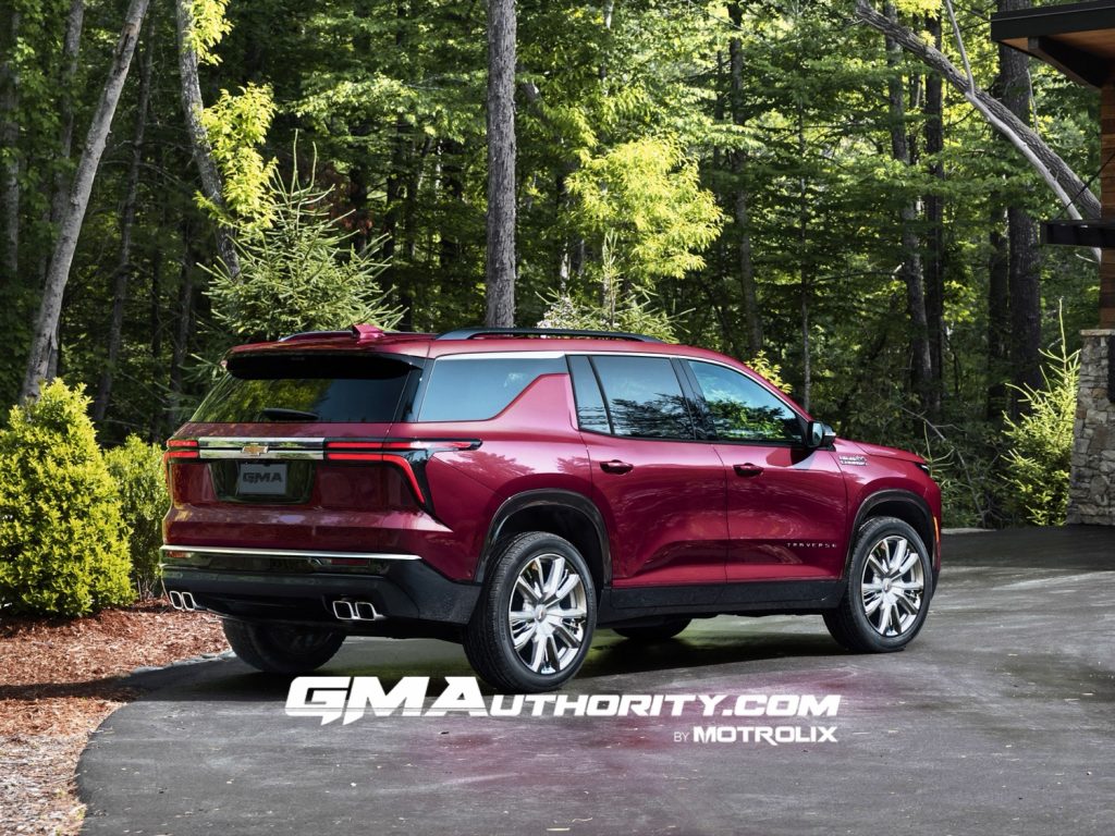 GM Authority rendering of a hypothetical third-gen Chevy Traverse High Country.