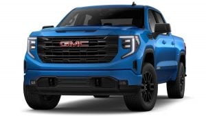 2024 Gmc Sierra 1500 Dynamic Blue Metallic Paint Built Out